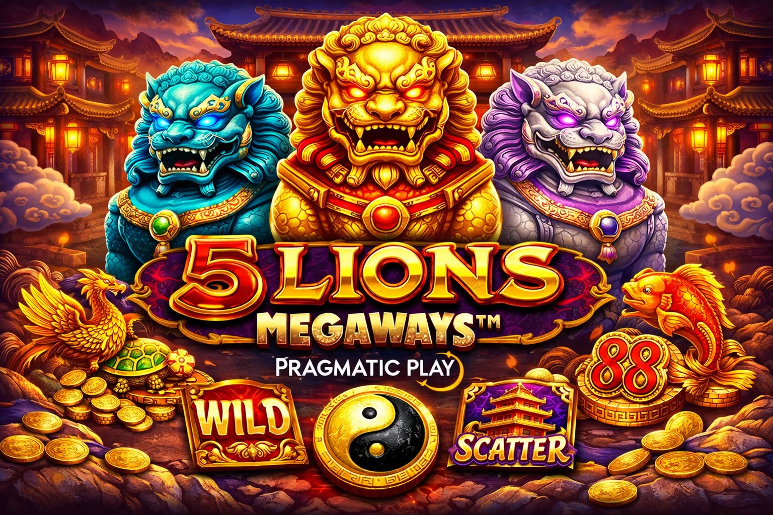 5 Lions Megaways Pragmatic Play SLOTVIP PLAYME8